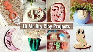 10 Air Dry Clay Beginner Friendly Tutorials  home decor [upl. by Sterne248]