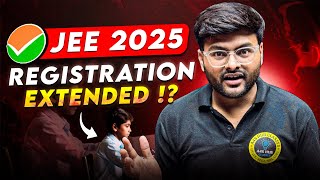 JEE Registration 2025 I JEE Registration Date Extended I JEE Mains Registration jee2025 [upl. by Ellerehs]