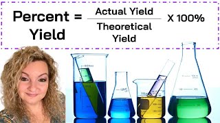 Percent Yield  How to Solve for Percent Yield in Chemistry  Actual Yield amp Theoretical Yield [upl. by Kcorb228]