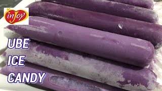 UBE ICE CANDY GAMIT ANG INJOY MILKSHAKETUBIG AT UBE POWDER LANG PWEDE KA NANG KUMITA 2 INGREDIENTS [upl. by Rushing]