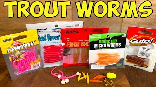 TROUT WORMS Trout Fishing Tips amp Trout Worms Reviews Which Worm Is the BEST [upl. by Marceau]