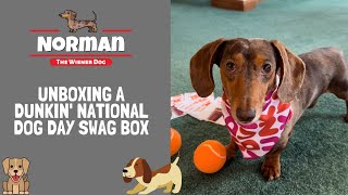 Unboxing a Dunkin National Dog Day Swag Box 📦 🍩 [upl. by Jewell]