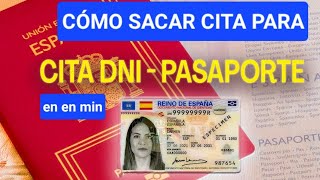 Cómo sacar cita para renovar DNI PASAPORTE en 3 minutos SUPER FACIL [upl. by Madaras]