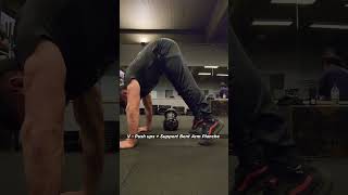 V Pushups  Support Bent Arm Planche [upl. by Fonseca]