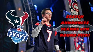 Sketch Announcing Texans 4th Round Pick  2024 NFL Draft 👆💯 TheSketchReal [upl. by Maitland]