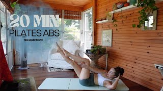 20 MIN PILATES ABS MAT WORKOUT  No Equipment  AtHome [upl. by Carlyn]