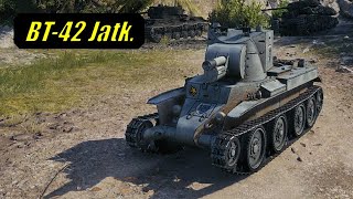 World of Tanks  BT42 Jatk  Serene Coast  2K DMG  2 [upl. by Gnuy]