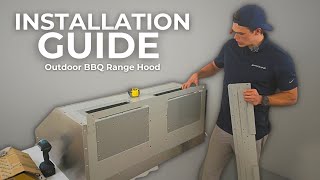 How To Install Your Outdoor Range Hood New Proline BBQ Series  BBQ Ultra [upl. by Ecnarrot]