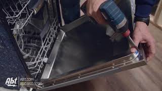 How To Bosch Dishwasher Panel Installation [upl. by Nhguav]