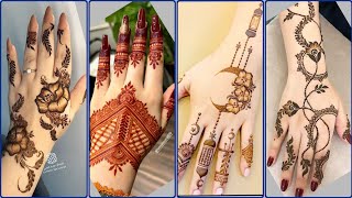 Simple mehndi design 2024Eid mehndi design new mehndi design for 12 Rabi ul Awalmehndi designs [upl. by Ahsimal472]