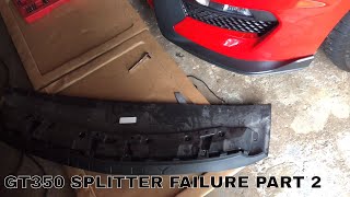 2017 Shelby GT350 Front Splitter Damage Repair [upl. by Gifford603]