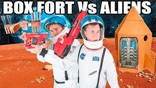 THE BIGGEST BOX FORT SPACESHIP Vs ALIENS 📦🚀 [upl. by Primrosa497]