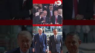 KKTC’DE CUMHURBAŞKANI ERDOĞAN İLE ÖZGÜR ÖZEL’DEN UZUN UZUN SOHBET [upl. by Korwin367]