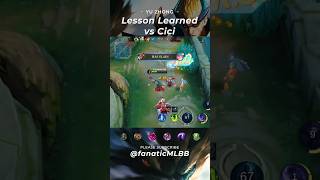 ✅ Yu Zhong  Lesson Learned vs Cici yuzhong mobilelegend cicimlbb [upl. by Olympium]