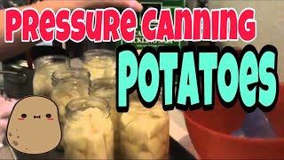 PRESSURE CANNING Potatoes for Food Storage [upl. by Enert]