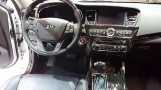 2016 Kia Cadenza Limited Interior Walkaround 2016 Chicago Auto Show [upl. by Hannan581]