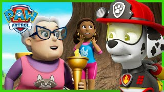 Ultimate Fire Rescue Pups save the Adventure Bay Games  PAW Patrol Cartoons for Kids Compilation [upl. by Fenton896]