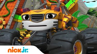 GANZE FOLGE Sattelzug Blaze RETTET die Party 🎉  Blaze und die MonsterMaschinen  Nick Jr [upl. by Silsbye]