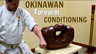 Okinawan Forearm Conditioning  Uechi Ryu Karate [upl. by Okkin828]