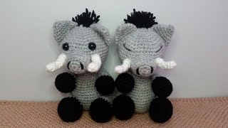 Tuto sanglier amigurumi [upl. by Aihsenad604]