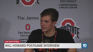 Will Howard postgame interview  Ohio State vs Marshall [upl. by Newbold]