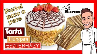 Torta 🇭🇺 ESTERHÁZY 🍰 un pastel muy diferente 🚀 🔺 LOS BARONI cursos de pastelería online [upl. by Siraj]