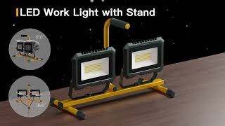 JCLGL LED Tripod Work Light [upl. by Tumer]