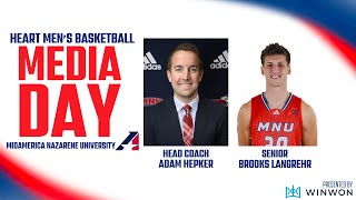 MidAmerica Nazarene University  202425 Heart Mens Basketball Media Day [upl. by Amrac]