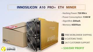 📢 Buy Innosilicon A10 Pro 720 Mhs 6GB ETH Miner With PSU 🚚 Worldwide Shipping 💯 MinersDepocom [upl. by Ailisec]