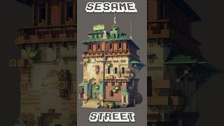 Sesame Street Timelapse minecraft minecraftbuilding minecraftbuild [upl. by Minardi]