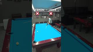 Florian Venom Kohler VS Jamie The Bayou Bullet Moody  Trick Shot Challenge 🎱💥 shorts [upl. by Sinai856]