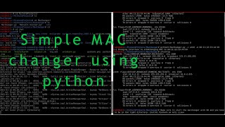 How to create a simple MacChanger using PythonKali Linux [upl. by Mcculloch]