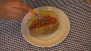 Baked Potato with Baked Beans and Cheese Recipe [upl. by Nitsrik]