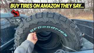 You Can Even Buy TIRES On Amazon 😂 BF Goodrich KO2 For My 2021 TRD Pro Toyota Tacoma [upl. by Pazit]