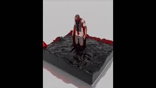 Blood Fluid simulation VFX Blenderanimation vfx vfxshorts blender3d [upl. by Otnas]