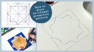 How to draw a simple Islamic geometric pattern [upl. by Enyahc]