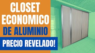 🟢 Cuanto Cuesta un CLOSET DE ALUMINIO  🚪🚪 Revelamos el Precio  🟢 Closet Económico de Aluminio 🟢 [upl. by Jerrylee574]