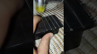 Stainless Steel Frets luthier electricguitar guitar asmr wood [upl. by Enimzzaj]