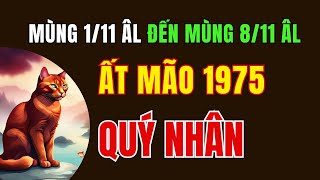 Tử vi tuổi Ất Mão 1975 từ Mùng 1 tháng 11 âm lịch đến Mùng 8 tháng 11 âm lịch Quý nhân Phù trợ [upl. by Hobart]