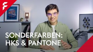 Arbeiten mit HKS amp Pantonefarben Basiswissen  Tutorial  FLYERALARM [upl. by Prisca]