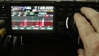 Yaesu FT710 New example of Noise Reduction DNR Contour RF gain SSB audio [upl. by Ahsekram]