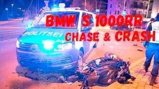 Police ramming BMW s1000rr to end chase Полиция таранит BMW s1000rr чтобы закончить погоню [upl. by Meehaf832]