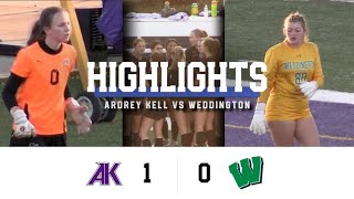 ARDREY KELL vs WEDDINGTON GIRLS SOCCER HIGHLIGHTS 031924 [upl. by Wexler844]