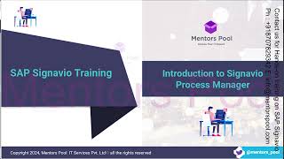 SAP Signavio Training  Signavio Process Manager  Signavio Tutorial  Signavio BPMN Mentors Pool [upl. by Vatsug477]