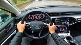 2023 Audi A6 Avant 40 TDI quattro  pov test drive [upl. by Ydneh]