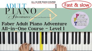 Octave Warm up p96 Faber Adult Piano Adventure AllinOne Course  Level 1 [upl. by Ennaxor]