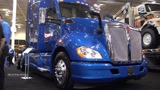 2018 Kenworth T680 Advantage 76inch High Roof  Exterior Interior Walkaround  2018 Truck World [upl. by Airamak]