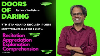 7th Standard English Poem The Doors of Daring By Henry Van Dyke JrExplanation and Appreciation [upl. by Joya]