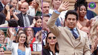 Tendulkar Guardiola Olympians and sporting stars welcomed into royal box  Wimbledon 2024 [upl. by Stilla]