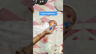 How to use nasal aspirator baby babycare newborn healthybaby youtubeshorts nasalcongestion [upl. by Lubow]